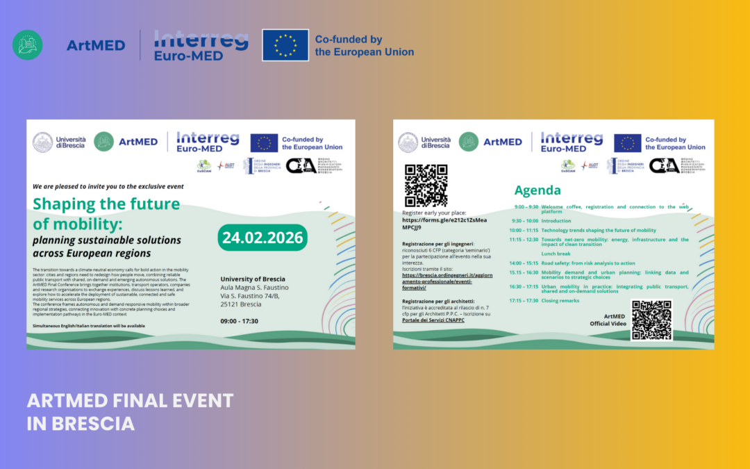 ArtMED Final Event in Brescia: Shaping the future of mobility across European regions