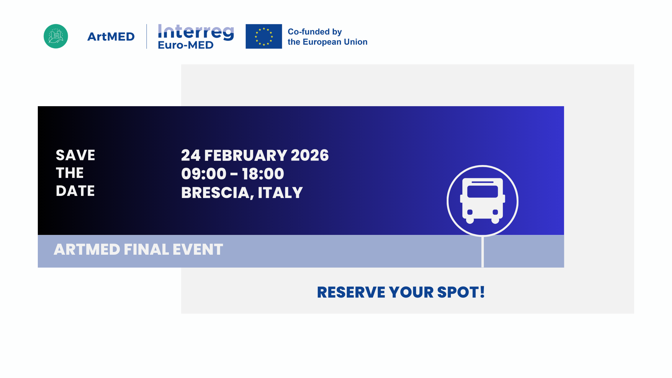 ArtMED Final Event – Shaping the future of mobility: planning sustainable solutions across European regions